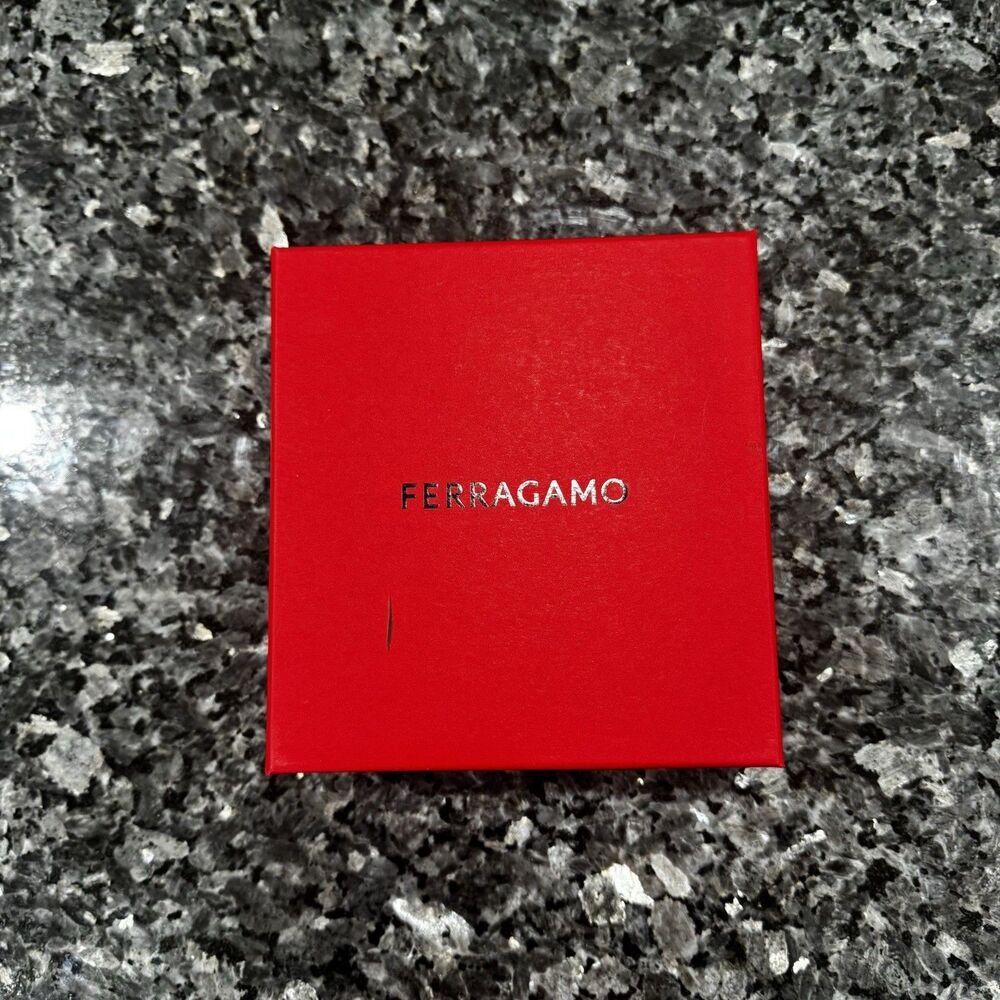 Ferragamo Large Red Belt/Shopping Storage Gift Empty Box 6x6x3